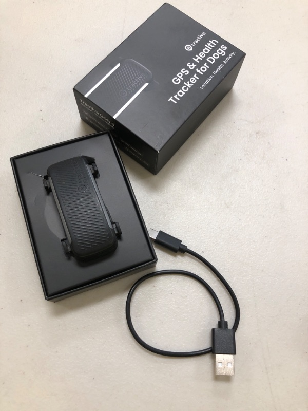 Photo 1 of Tractive Smart Dog GPS Tracker | Live Pet Tracker with Virtual Fence | Vital Signs Monitoring of Heart & Respiratory Rate | Bark Monitoring | Dog Collar Attachment (Black)