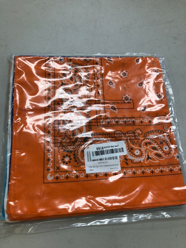 Photo 1 of Vamqor 100% Cotton 10 Pack Fine Bandanas?Summer Assorted?