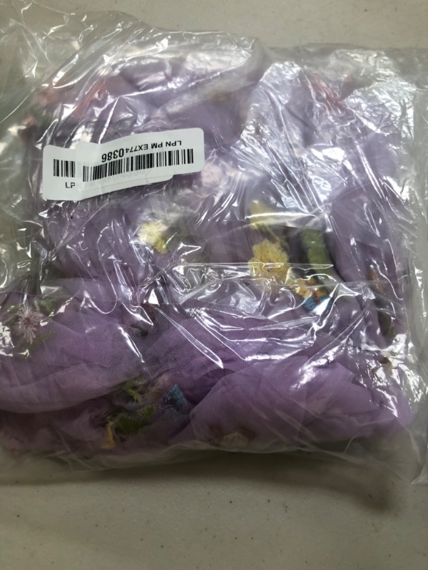 Photo 1 of NNJXD Baby Girl Flower Embroidery Tulle Dress Butterfly Toddler Birthday Party Dresses 2109 Purple Size(90) 12-24 Months