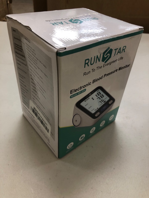 Photo 1 of RunStar Upper Arm Blood Pressure Monitor with Wide Range Cuff (8.6'' -16.5'') for Home Use FSA&HSA Eligible, Automatic Digital BP Machine with Storage Bag, 2x99 Reading Memory
