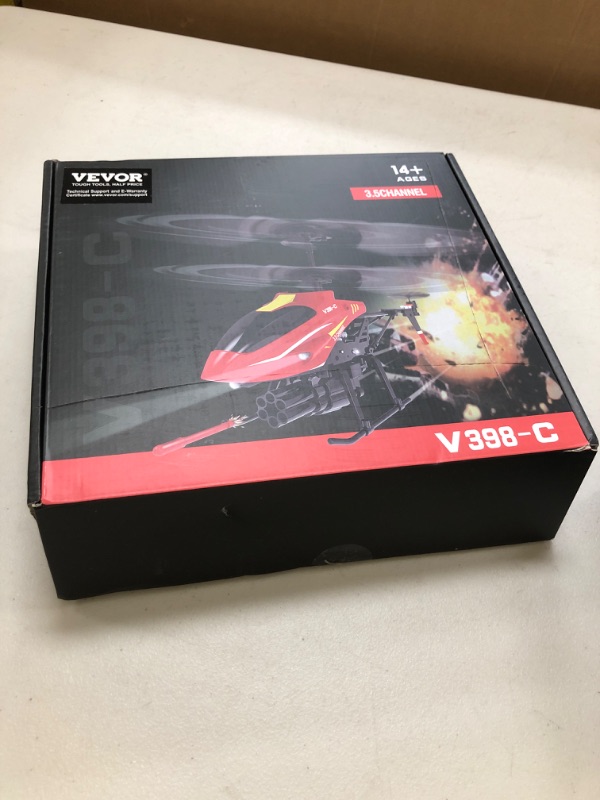 Photo 1 of VEVOR RC Helicopter, 2.4GHz Flying Remote Control Helicopter with Shooting Mode, 3.5 Channel RC Airplane for Kid, Altitude Hold, One-Key Takeoff/Landing & LED Lights, Toys for Kids