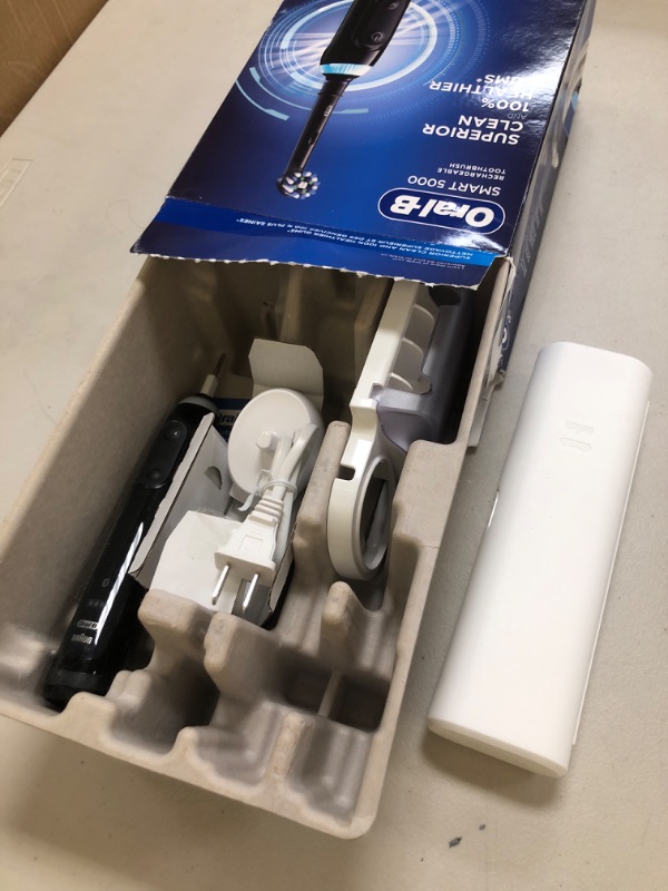 Photo 1 of Oral-B Pro 5000 Smartseries Power Rechargeable Electric Toothbrush with Bluetooth Connectivity, Black Edition