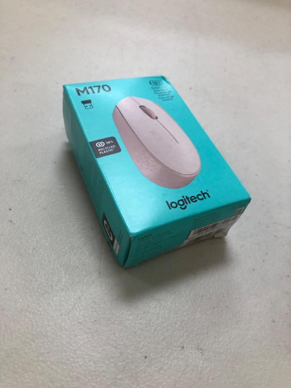 Photo 1 of Logitech M170 Wireless Mouse for PC, Mac, Laptop, 2.4 GHz with USB Mini Receiver, Optical Tracking, 12-Months Battery Life, Ambidextrous - Rose