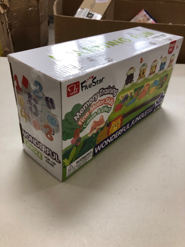 Photo 1 of FS Toddler Pop Up Toy with Music and Light, Cause and Effect Toys for 6 9 12 18 Month Old Baby, Early Learning Educational Toys for 1 2 Year Old Boy and Girls Gifts