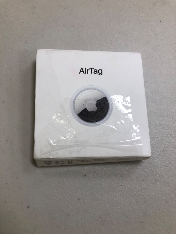Photo 1 of Apple AirTag. Keep Track of and find Your Keys, Wallet, Luggage, Backpack, and More. Simple one-tap Set up with iPhone or iPad