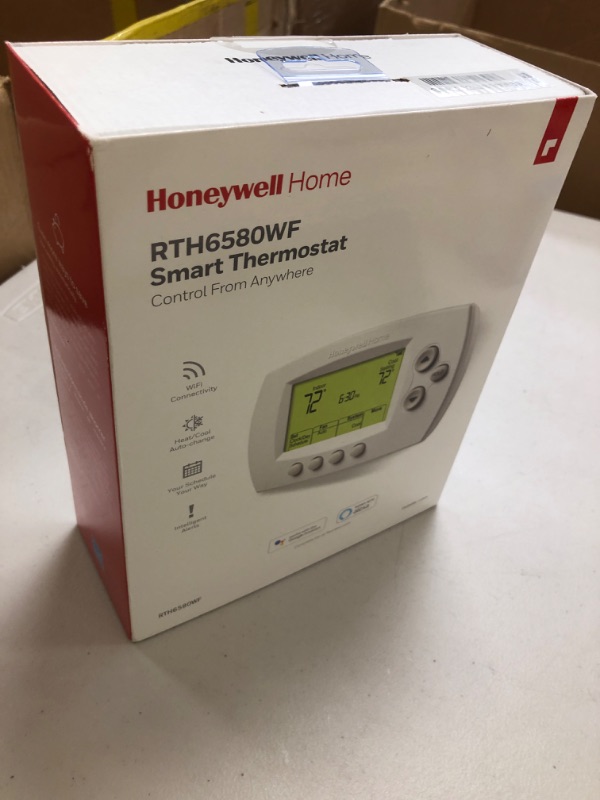 Photo 1 of Honeywell Home RTH6580WF Wi-Fi 7-Day Programmable Thermostat, White