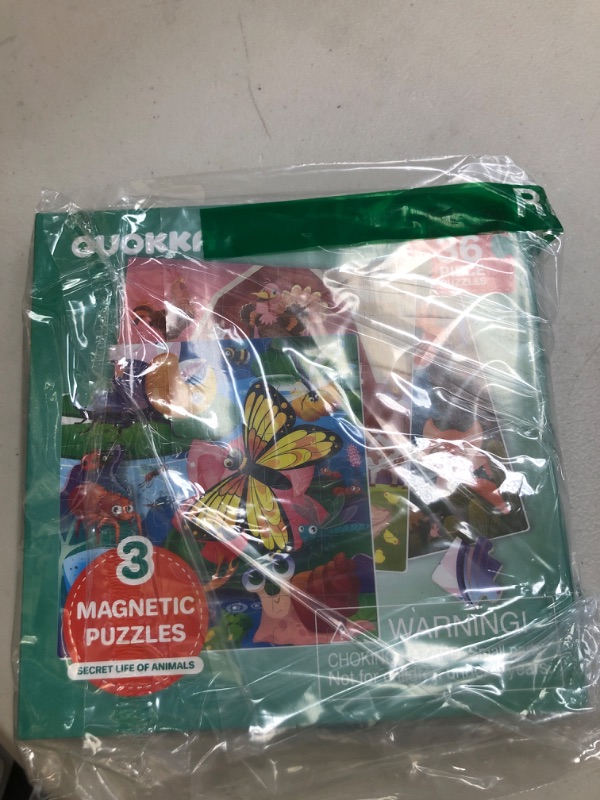 Photo 1 of QUOKKA Magnetic Puzzles for Kids Ages 4-6 - 36 Pieces Sudoku Toddler Puzzles Ages 2-4 - Travel Games for Kids Ages 3-5 - Animal Farm Bugs Toddler Travel Toys - Car Airplane Road Trip Games