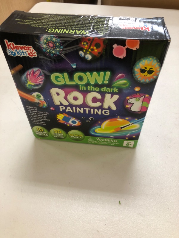 Photo 1 of Rock Painting Kit- Glow in The Dark Rock Kit, Arts and Crafts for Kids Ages 6-12, Art Supplies Toy, Kids Craft Paint Kits, Arts & Crafts for Boys Girls Birthday Party Gift Toy