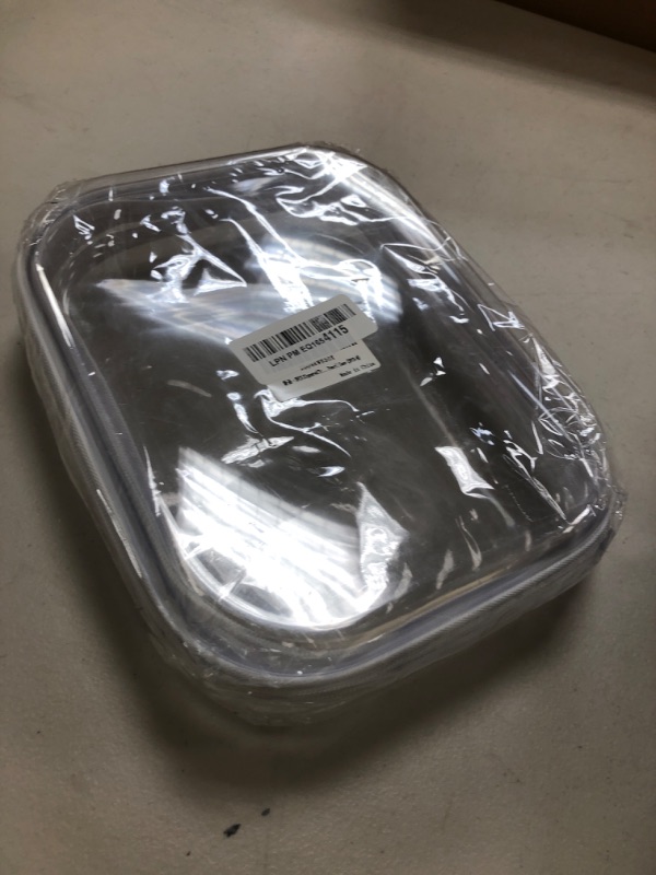 Photo 1 of 3PCS Zippered Transparent Cases for Snacks,Portable Waterproof Cosmetic Bag with Zipper,Clear Hard Shell Zipper Case for Cosmetic Storage, Putting Snacks, Pencil Case (3PCS-M)