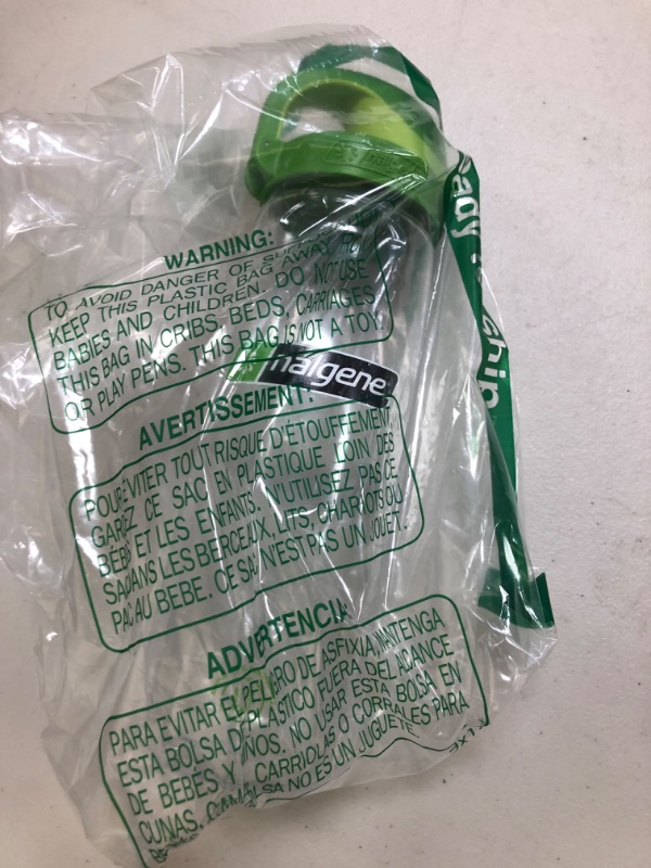 Photo 1 of Nalgene Sustain Tritan BPA-Free On The Fly Water Bottle Made with Material Derived from 50% Plastic Waste (Using ISCC Certified Mass Balance), 24 OZ, Clear with Sprout