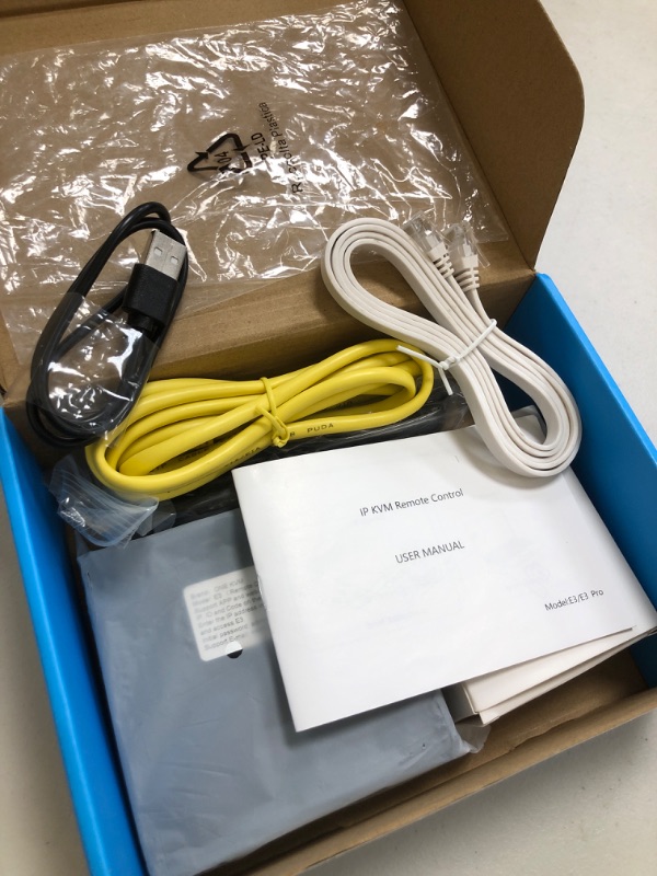 Photo 1 of ANGEET IP KVM Remote Control Over Internet, KVM Over IP, 4K@30Hz,Simulate Keyboard Mouse Touch Screen Remote Operation PC,Servers, Install OS Via BIOS, Audio,Mini Screen, for Windows, Mac and Android