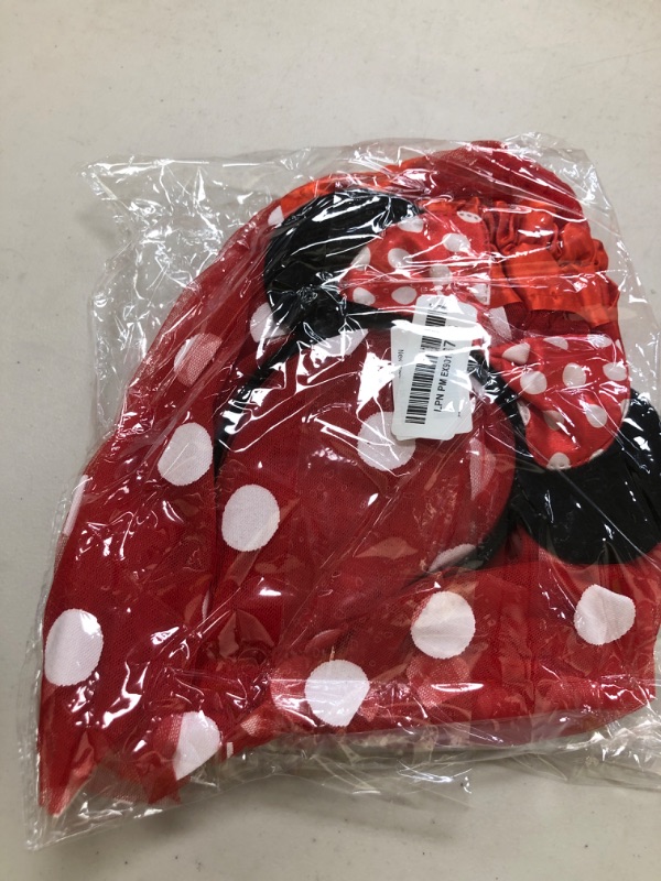 Photo 1 of Cumwoen Polka Dots Tutu with Mouse Ears Headband Girls Ballet Dance Trip Outfit Red