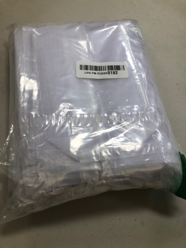 Photo 1 of HRX Package 100pcs Large Organza Bags White, 8 x 12 inch Mesh Gift Drawstring Pouches Goodie Bags for Christmas Shower Party Favors Samples
