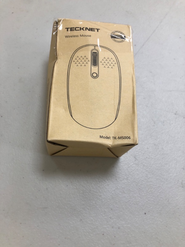 Photo 1 of TECKNET Wireless Mouse for Laptop, 2.4G Quiet Computer Mouse with USB Receiver, 4 Buttons Portable Cordless Mice for Chromebook, Laptop, PC, Mac, 800/1200/1600 DPI - Mint Green