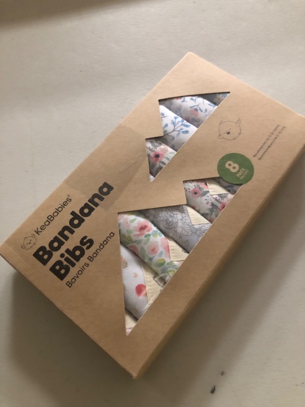 Photo 1 of 8-Pack Organic Baby Bandana Bibs for Girls - Super Absorbent Triangle Baby Bibs for Drooling and Teething Infant, 100% Cotton Extra Soft for Newborn, Infant 0-36 Months (Flourish)