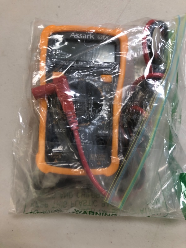 Photo 1 of Digital Multimeter Voltage Tester, Assark 2000 Counts Multimeter Measure AC DC Voltage DC Current, Meter Tester Test Volt Ohm Amp Diode Continuity, Resistance, Backlit LCD Display, Data Hold Function