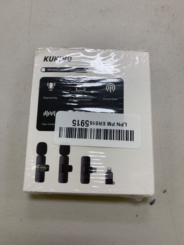 Photo 1 of 2 Pack Wireless Lavalier Microphone for iPhone iPad and Android Phone, Lapel Mic Plug and Play Wireless Mic Noise Reduction Mini Microphone for Video Recording Interview Podcast Vlog YouTube Tiktok
