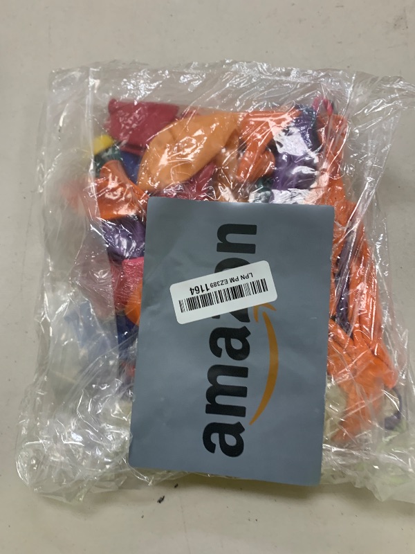 Photo 1 of RUBFAC 120 Balloons Assorted Color 12 Inches Rainbow Latex Balloons, 12 Bright Color Party Balloons for Birthday Baby Shower Wedding Party Supplies Arch Garland
