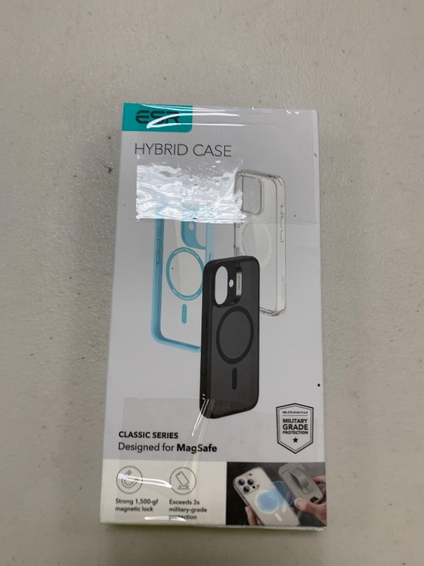 Photo 1 of ESR for iPhone 16 Case, Compatible with MagSafe, Shockof Military-Grade tection, Magnetic Phone Case for iPhone 16, Classic Hybrid Case (HaloLock), Black