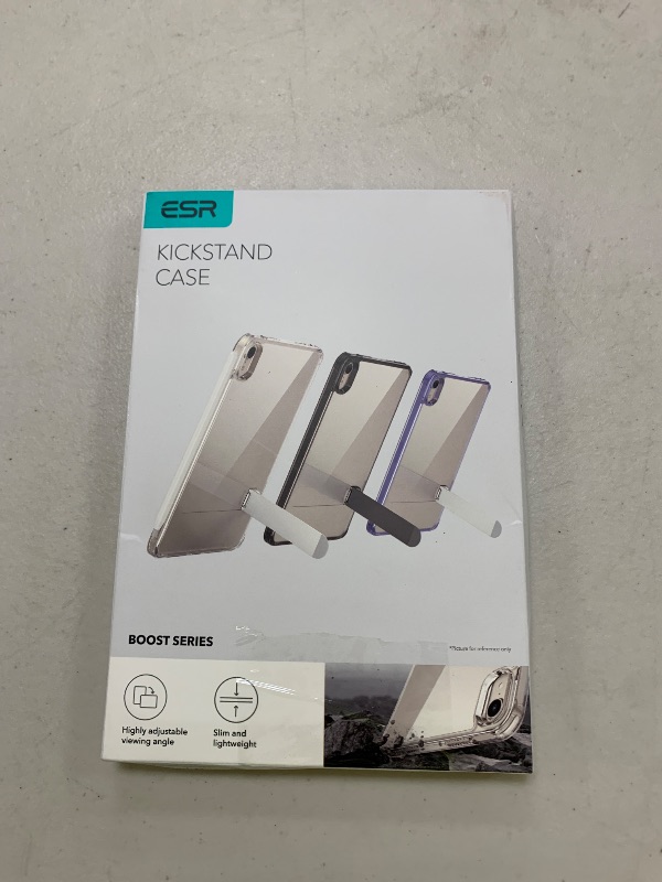 Photo 1 of ESR for iPad mini 7 A17 Pro Case, iPad mini 7th/6th Generation Case with Stand(2024/2021), 3 Stand Modes, Slim and Light, Drop Safe, Supports Pencil Pro & Pencil (USB-C), Boost Kickstand Cover, Clear