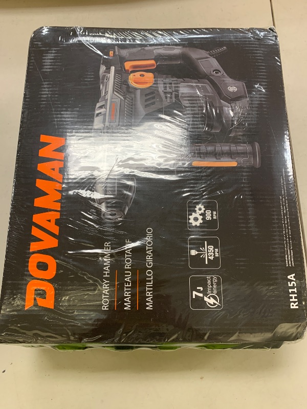 Photo 1 of RH15A 1-9/16'' SDS-Plus Rotary Hammer Drill, 12.5Amp Heavy Duty Rotary Hammer with 4 Functions, Safety Clutch, Vibration Control, Corded Demolition Hammer for Concrete, Drill Bits and Chisels Included