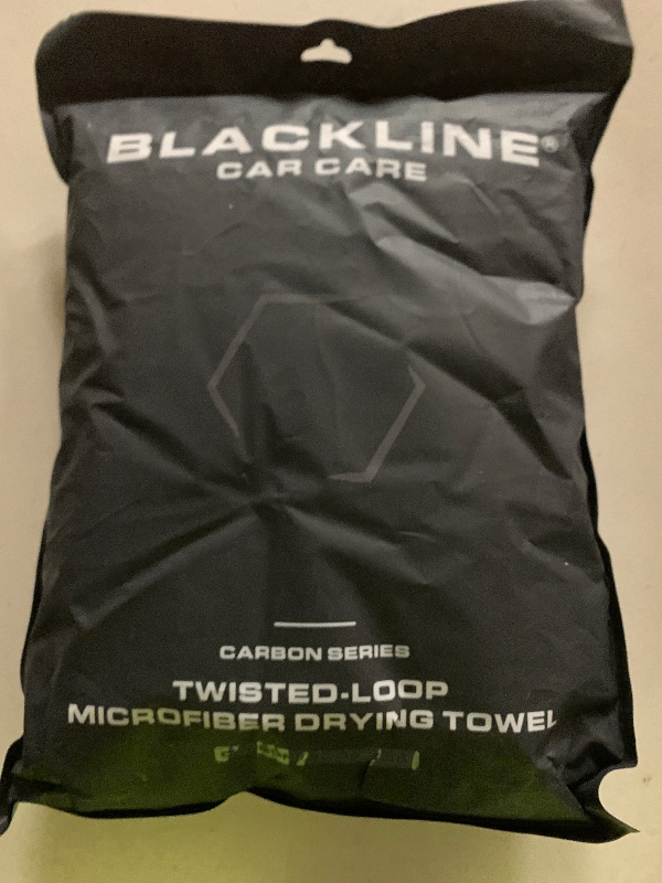 Photo 1 of Blackline 24"x36" Twisted-Loop Drying Towel, 1300GSM, Streak Free, Lint Free, Reusable - Car Accessories, Bath Towels, Microfiber Cleaning Cloth - One Pass is All You Need