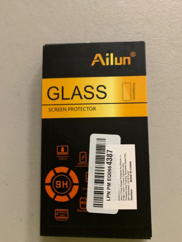 Photo 1 of Ailun 3 Pack Screen Protector for iPhone 15 Pro [6.1 inch] + 3 Pack Camera Lens Protector with Installation Frame,Case Friendly Tempered Glass Film,[9H Hardness] - HD