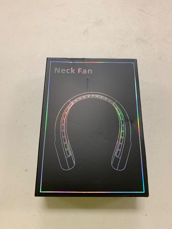 Photo 1 of KIDEE Neck Fan, Portable Fan, Neck Fans Rechargeable, Upgraded LED Display, 4000 mAh Battery Operated, 3 Speeds Adjustable Personal Wearable Fan, Gifts for Women Men, Pearl White