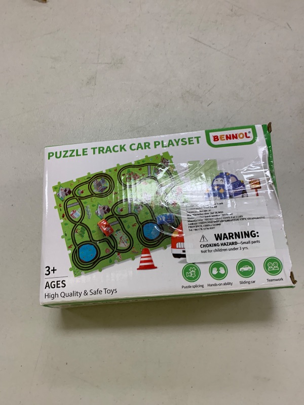 Photo 1 of Bennol Toddler Toys Gifts for 2 3 4 5 Year Old Boys, 56 Jigsaw Puzzle Race Track Car Set for Kids Boys Toddlers 1-3 2-4 3-5 4-6, Puzzle Tracks Car Toys Gifts for 2 3 4 5 Year Old Boy Kid