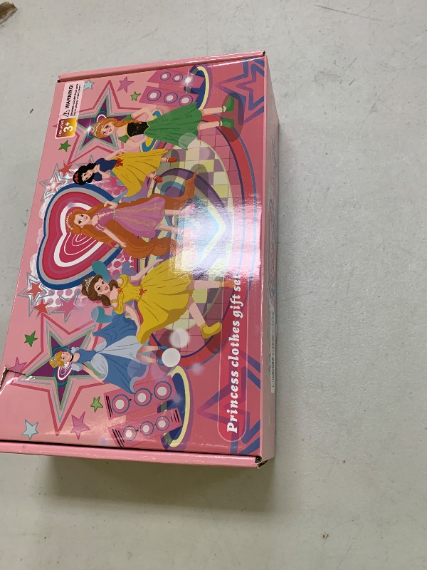 Photo 1 of 18 Pcs Princess Dress Up Clothes for Little Girl Role Play Costume Gift Set, Princess Dress Up Toys for Toddler Girls, Birthday Christmas Party Gifts for Girls Aged 3-6 Years Old