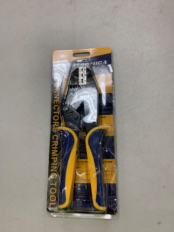 Photo 1 of haisstronica Crimping Tool For Heat Shrink Connectors-AWG 22-10 Ratchet Wire Terminal Crimper-Ratcheting Crimper Tools-Available For Insulated Nylon Connectors and Electrical Wire Connectors HS-8327