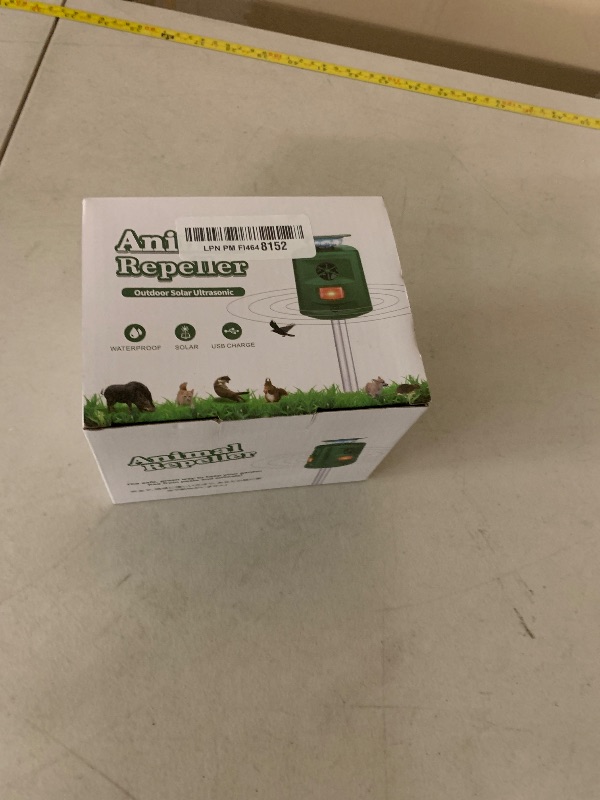 Photo 1 of 360°Solar Ultrasonic Animal Repellent, Deer Repellent Devices Cat Repellent Outdoor, Waterproof Squirrel Raccoon Rabbit Skunk Snake Coyote Dog & Bird Deterrent with Motion Sensor & Flashing Light