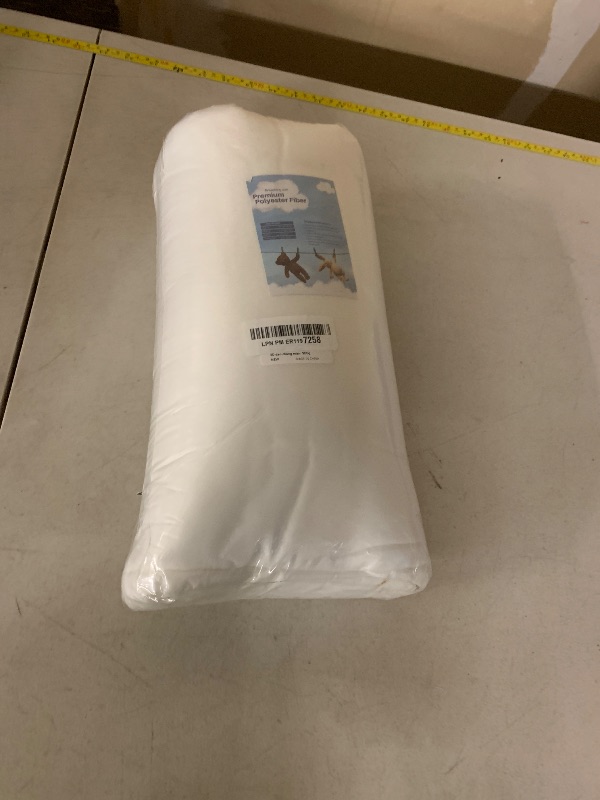 Photo 1 of 2.2 LB / 35.3 Ounce Premium Polyester Fiber Stuffing for Stuffed Animals, Pillows, Quilts, Paddings, Pouf, Fiberfill, Stuffing, Machine Washable, White