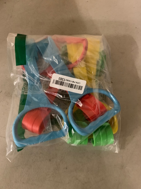 Photo 1 of 8Pcs Pull Up Rings - Baby Walking Exercises Assistant - Bed & Crib Stand Up Rings (4 Colors)