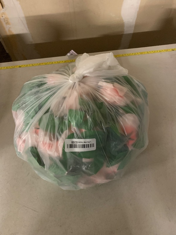 Photo 1 of 10PCS Fake Rose Garland, 7.5Ft Artificial Vines Flowers Hanging Rose Vine forfor Table Wedding Backdrop Arch Wall Party Mantle Festival Decor (Pink)