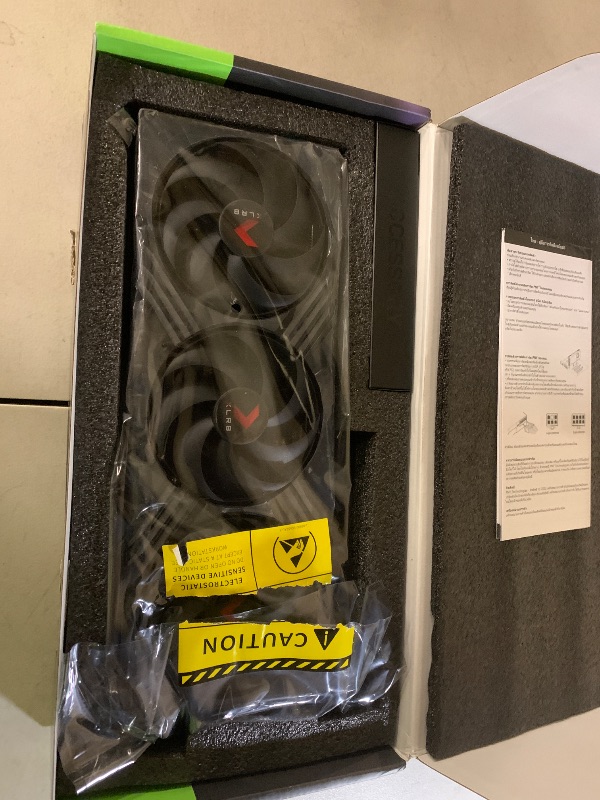 Photo 1 of *NONFUNCTIONAL, SEE NOTES** PNY VCG4070TS16TFXXPB1-O 16GB GDDR6X Graphics Card