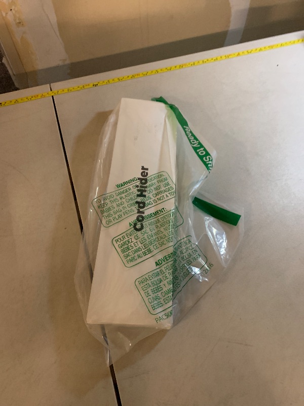 Photo 1 of 56.7in Cable Hider Cord Hider, Wire Covers for 2-4 Cords on Wall, Premium Cord Covers for Wires on Wall, Easy Set-up Wire Hider to Hide Tv Wires, Lamp, Speaker Cords, W0.95 H0.55in, White