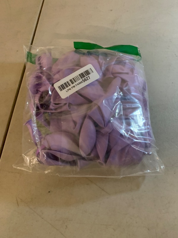 Photo 1 of 120pcs Pastel Purple Balloons, 18 12 10 5 inch Light Purple Balloons Different Sizes Purple Balloon Garland for Baby Shower Gender Reveal Wedding Birthday Party Decorations