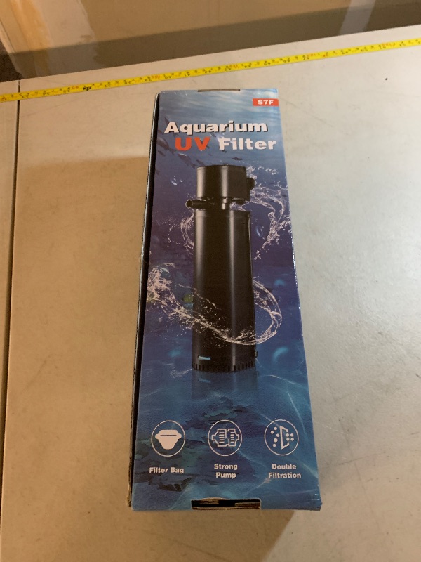 Photo 1 of 300GPH Aquarium Filter, UV Sterilizer for Aquarium for 45-120 Gallon, Submersible Pump Filter for Green Water Algae Clean, Ultra-Silent Green Killing Machine with Fish Tank & Turtle Tank Deodorization