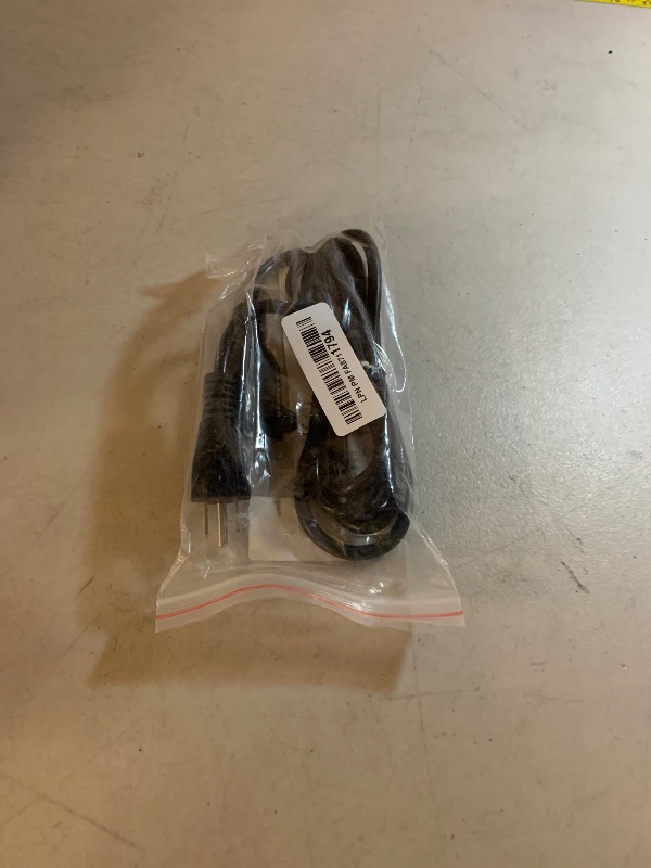 Photo 1 of 16/3 Black Extension Cord 6 FT Indoor, Short Extension Cord for Laptops, Coffee Makers, Office Home Appliances, 3 Prong Small Resistant Cable Flexible, 13A 125V 1625W ETL Listed