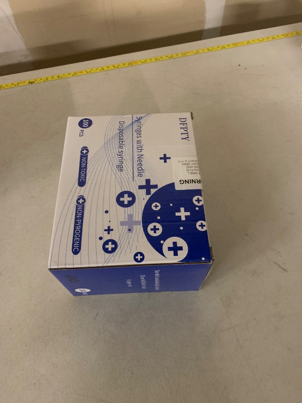 Photo 1 of 3ml Syring with Needle,25G 1 Inch Needle,100 Pack individually packaged