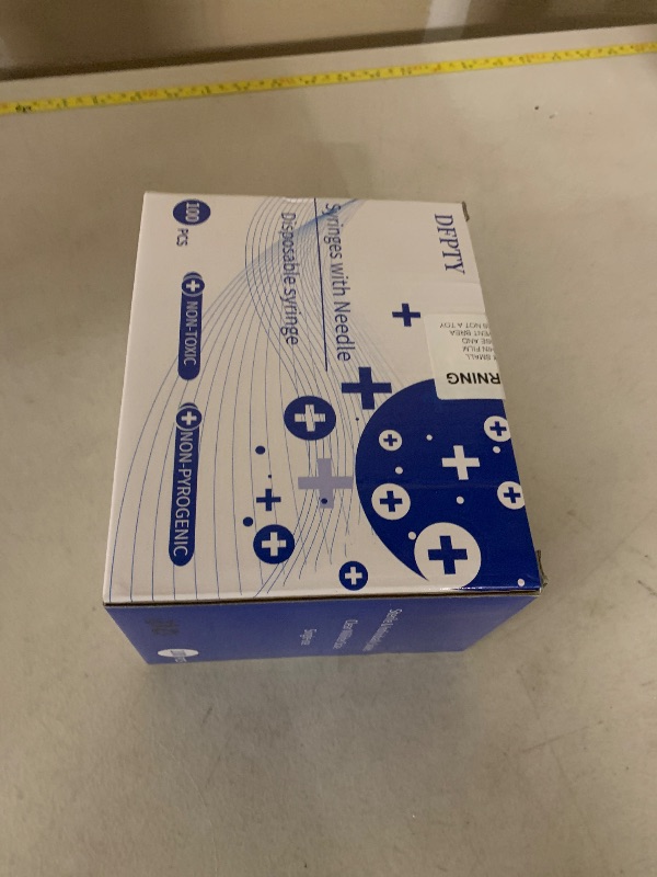 Photo 1 of 3ml Syring with Needle,25G 1 Inch Needle,100 Pack individually packaged