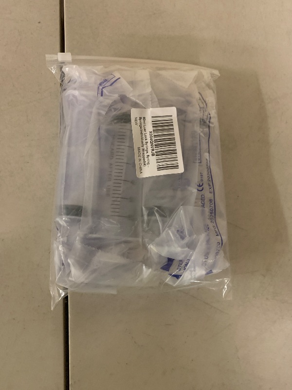 Photo 1 of 60ml Luer Lock Syringe, Syringes Without Needle, Disposable Syringe Individually Wrapped(4)