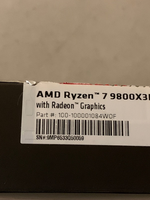 Photo 1 of ITEM IS NOT IN THE CORRECT BOX .........AMD RYZEN  77003D 8-Core