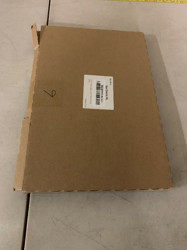 Photo 1 of 2 Pairs Ice Cleats for Shoes and Boots, Universal Non Slip Hiking Spikes, Micro Shoe Spikes for Snow and Ice, Durable Snow Crampons for Winter Hiking Climbing Ice Fishing, 8 Steel Studs Gripper Spike