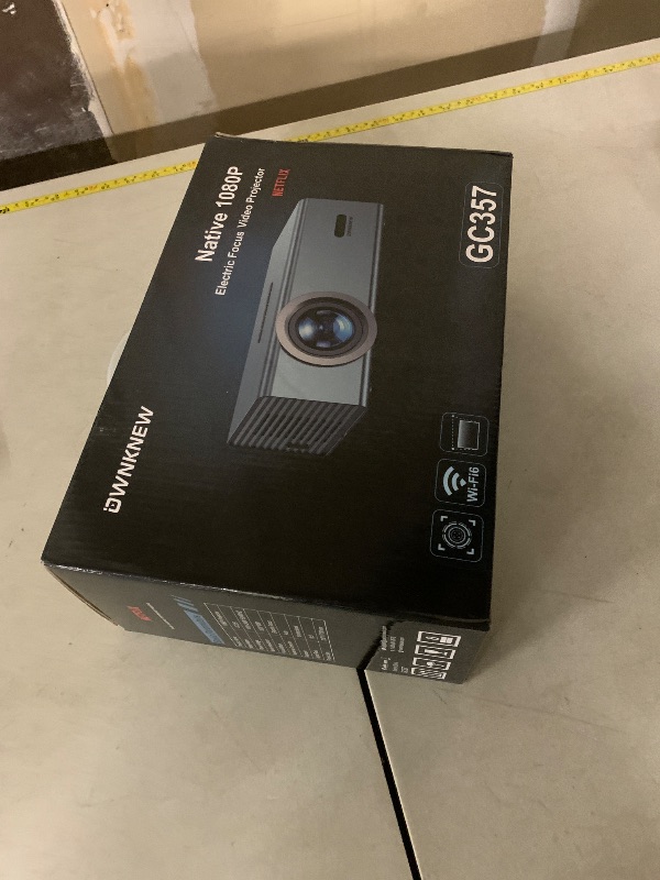 Photo 1 of [Compatible with Netflix & Dolby Audio] Smart Projector with WiFi6 and Bluetooth5.3, Electric Focus & Auto Keystone 4K Support, High Brightness Movie Projectors, Native 1080P Proyector Built-in Apps