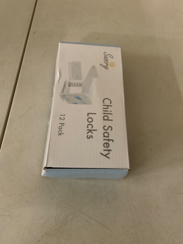 Photo 1 of 12 Pack Cabinet Locks Child Safety | Baby Safety Cabinet Locks NO Drilling 3M Adhesive Baby Proof Drawer Lock Child proofing cabinets latches for Kids Latch for Drawers & Door Child Safety Locks