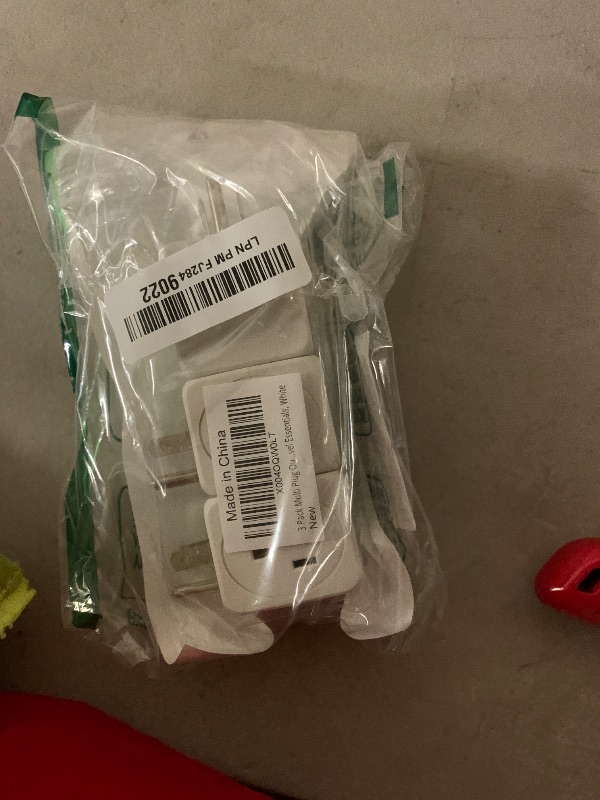 Photo 1 of 3 Packs Multi Plug Outlets Extender - Electrical Wall Splitter 3 Outlet- 3 Way Square Wall Outlet Adapter, Compact Space-Saving Design for Cruise Ship, Home Office, Dorm Room, Travel Essentials, White