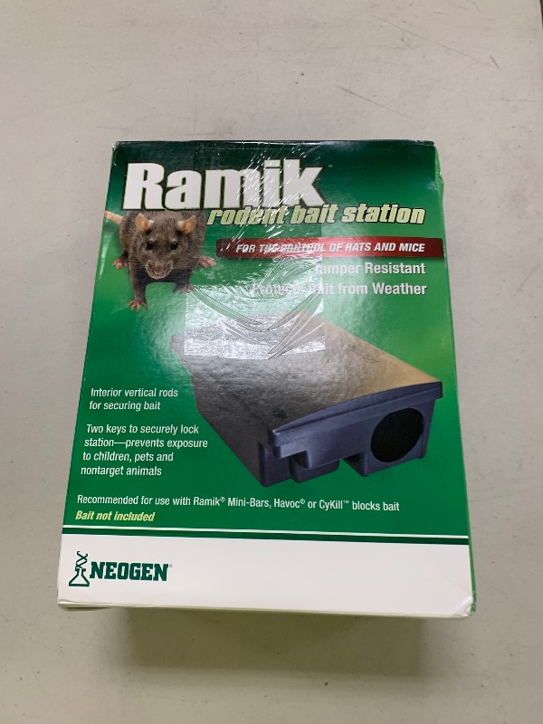 Photo 1 of Neogen 000550 Rodent Bait Station, Black