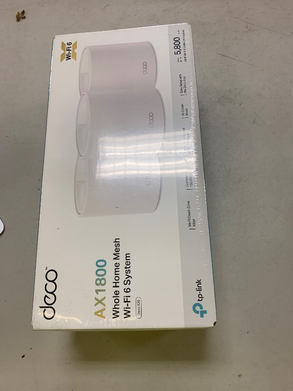 Photo 1 of TP-Link Deco WiFi 6 Mesh System(Deco X20) - Covers up to 5800 Sq.Ft, Replaces Wireless Routers and Extenders(3-Pack, 6 Ethernet Ports in Total, Supports Wired Ethernet Backhaul)